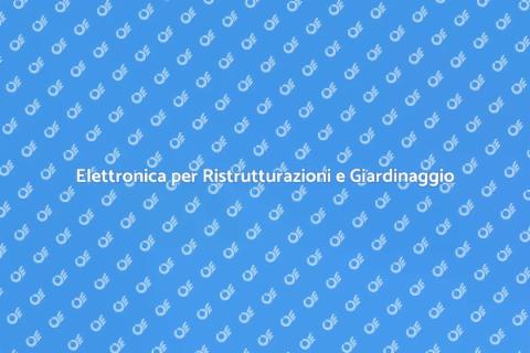 Strumenti Elettronici per Ristrutturazioni
