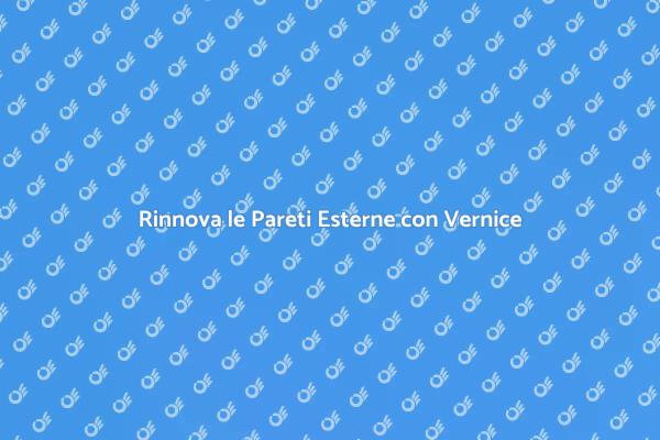 Scopri la Vernice per Pareti Esterne