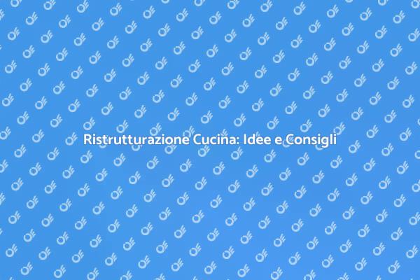 Trasforma la Tua Cucina in un Capolavoro