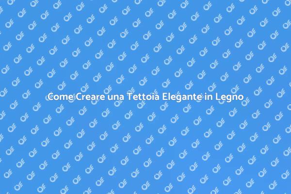 Progetta la Tua Tettoia in Legno di Design