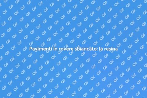 Resina per pavimento in rovere sbiancato