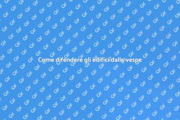 Difesa efficace contro le vespe