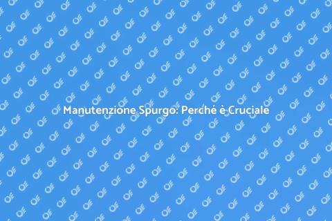 Manutenzione Sistemi di Spurgo Essenziale