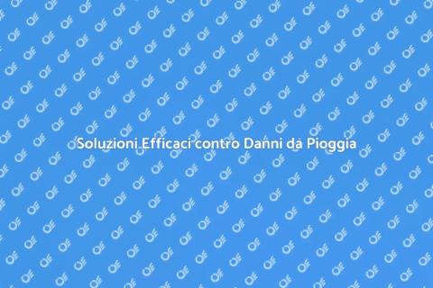 Proteggi la Tua Casa dalla Pioggia