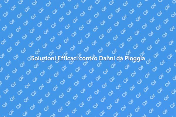 Difendi la tua Casa dalla Pioggia