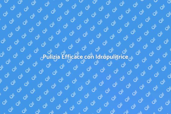 Come Noleggiare un'Idropulitrice Elettrica