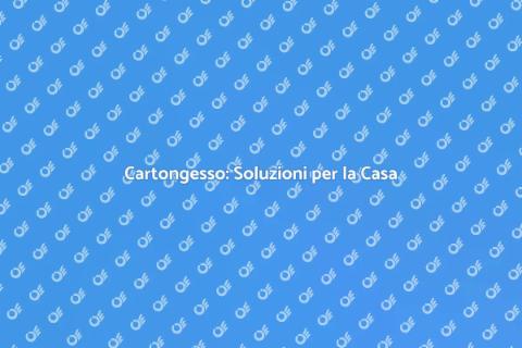 Pareti in Cartongesso: Versatilità e Design