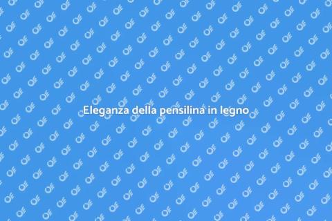 Pensilina in legno per esterni