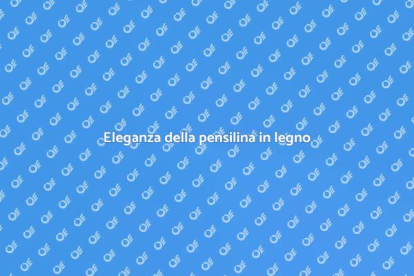 Pensilina in legno: design e funzionalità