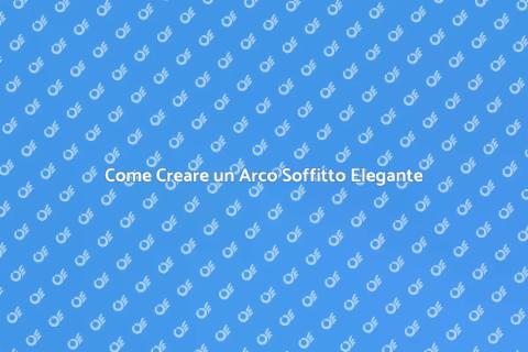 Arco Soffitto a Volute in Cartongesso