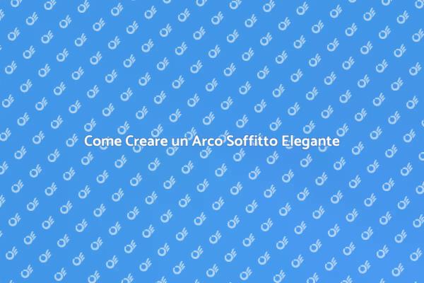 Arco Soffitto: Eleganza in Cartongesso