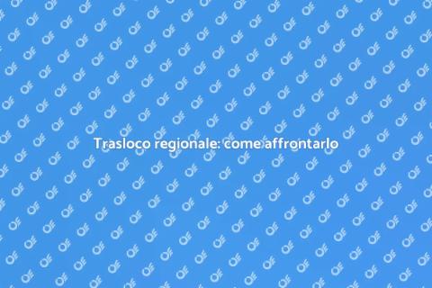 Trasloco in un'altra regione facile