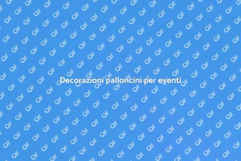 Affittare decorazioni con palloncini