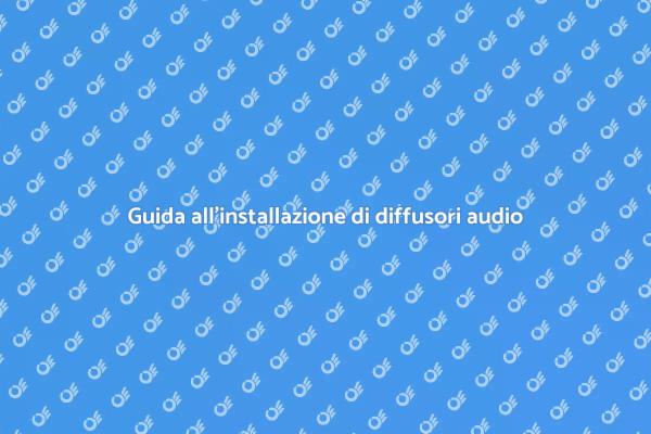 Installazione perfetta per audio multiroom