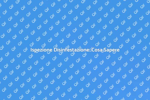 Disinfestazione: Come Ispezionare la Tua Casa