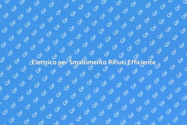 Rivoluzione nel Smaltimento Elettrico