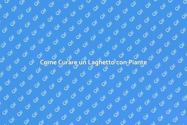 Manutenzione di Laghetti con Piante Filtranti