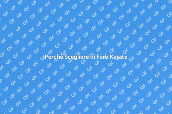 Karate: Il Primo Passo Verso il Benessere