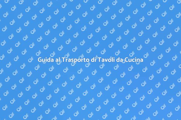 Come Trasportare un Tavolo da Cucina