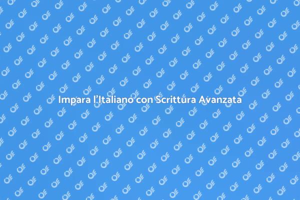 Potenzia la Tua Scrittura in Italiano