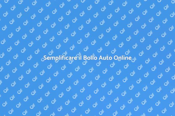 Facilita il Pagamento del Bollo Auto