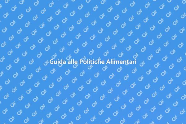 Sostenibilità nelle Politiche Alimentari
