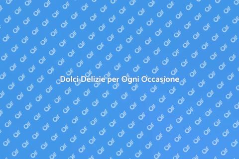 Buffet di Dolci per Ogni Evento