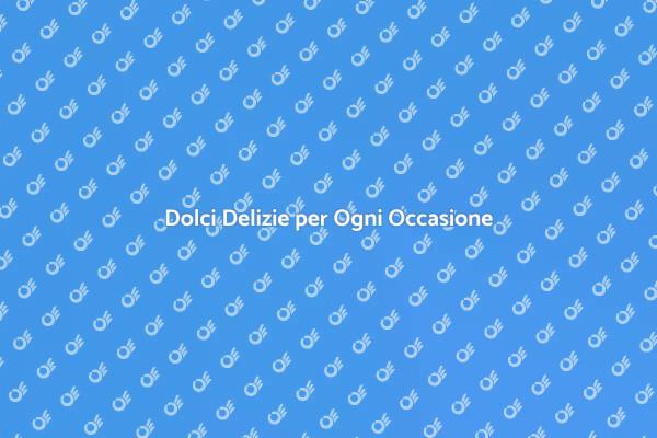 Il Tuo Evento con un Buffet di Dolci