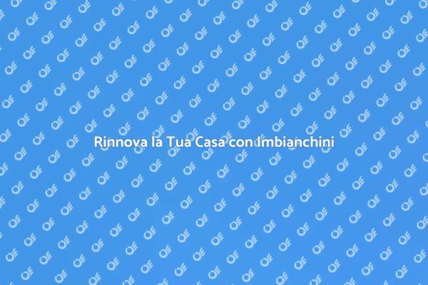 Imbianchini per Interni: Rinnova il Tuo Spazio