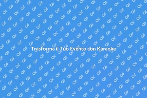 Noleggiare Karaoke e Impianto Audio