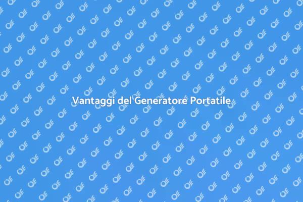 Scopri l'Energia del Generatore Portatile