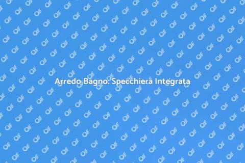 Mobile Bagno con Specchiera Integrata