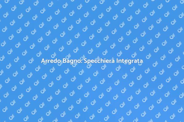 Comfort e Stile: Mobile Bagno Integrato
