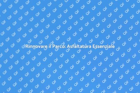 Asfaltatura di un Parco Cittadino