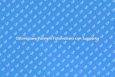 Sistema di Supporto Pannelli Fotovoltaici