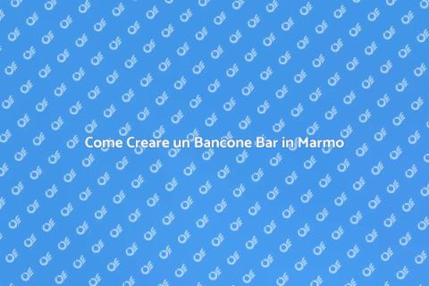 Bancone Bar in Marmo su Misura