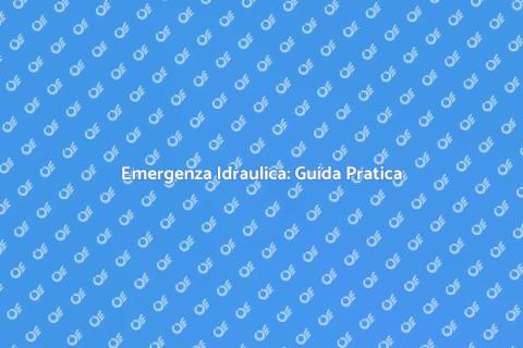 Intervento Idraulico Urgente: Cosa Fare