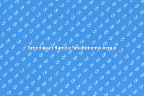 Sistemi di Smaltimento Acque Piovane