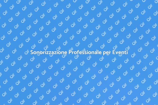 Audio: Chiave per Eventi di Successo