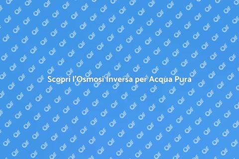Impianto Osmosi Inversa e Monitoraggio