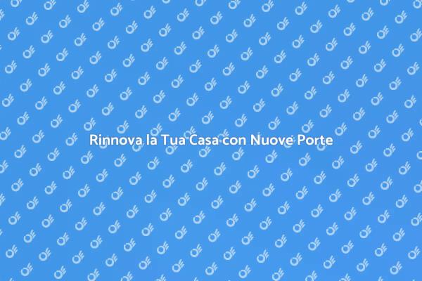 Sostituzione e Installazione Porte