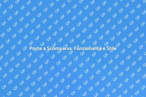 Installare una Porta a Scomparsa