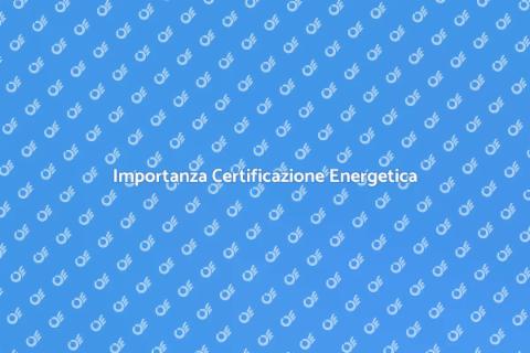 Certificazione Energetica Immobile