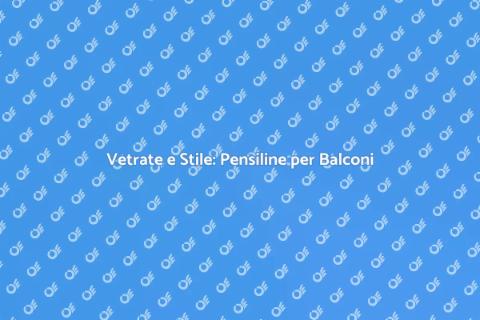 Pensilina per Balconi con Balaustre