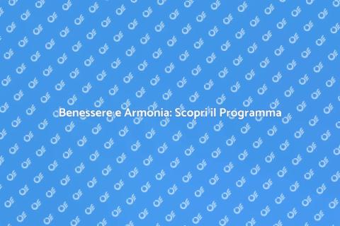 Programma di Benessere per Vivere Meglio