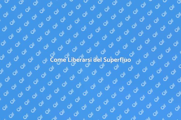 Disfarsi di Materiali Inutilizzati