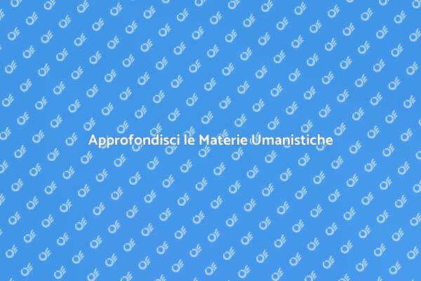 Migliora con Lezioni Umanistiche Private