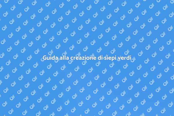 Come realizzare una siepe da giardino