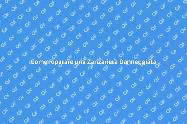 Guida alla Riparazione della Zanzariera