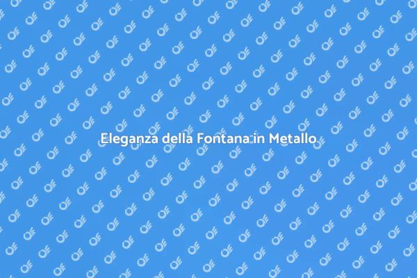 Fontane da Giardino: Eleganza e Relax